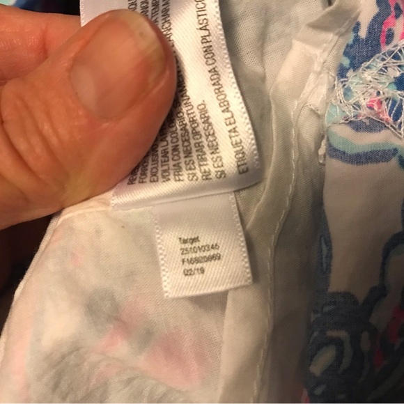 Lilly Pulitzer for Target Dress 20th Anniversary Collection Size 2 Blue Pink - Picture 3 of 7